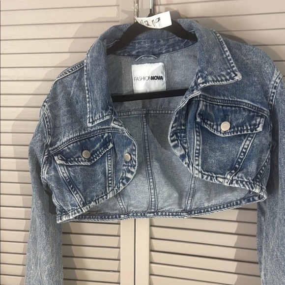 Fashion Nova Blue Jean Jacket - Picture 5 of 13